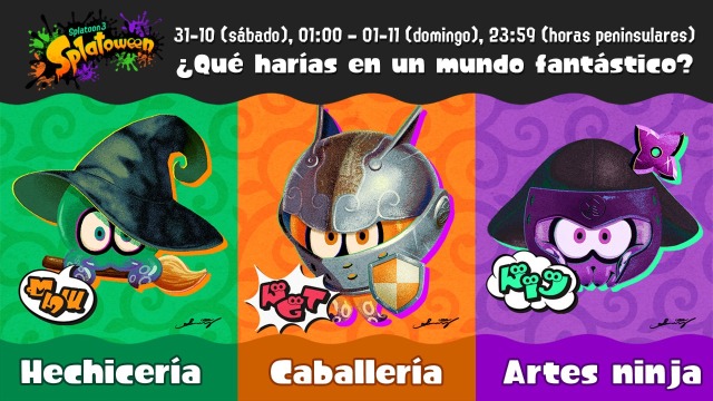 El Splatoween 2026 recupera Hechicería vs. Caballería vs. Artes ninja en plena noche de Halloween