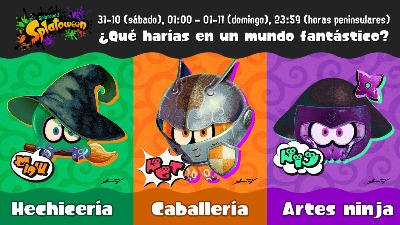 El Splatoween 2026 recupera Hechicería vs. Caballería vs. Artes ninja en plena noche de Halloween