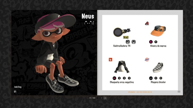 Un jugador coreano ha montado una web que convierte tu equipo de Splatoon 3 en una página de catálogo